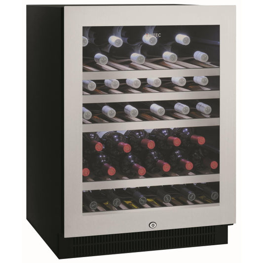 Vintec Single Zone 50 Bottle Wine Cabinet - Stainless Steel