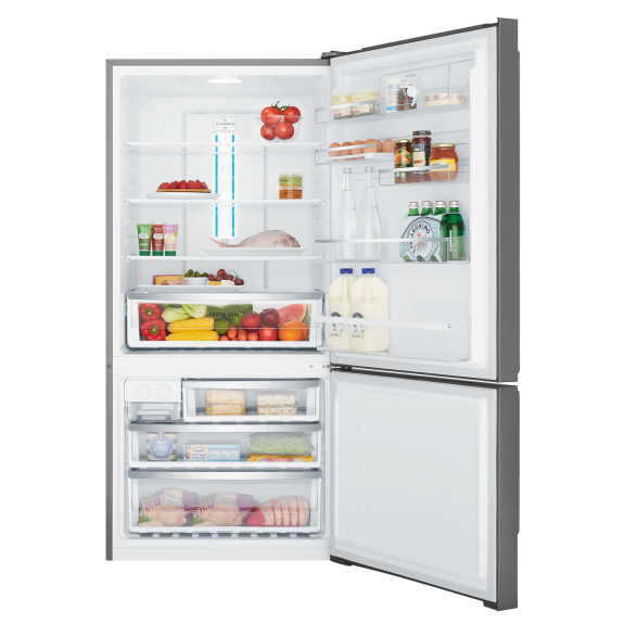 Westinghouse 496 Litre Bottom Mount Refrigerator - Black Stainless Steel