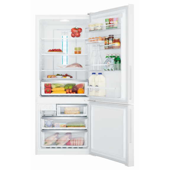Westinghouse 425 Litre Bottom Mount Fridge - White