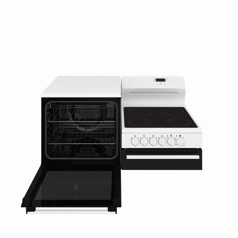 Westinghouse 110cm Elevated Electric Freestanding Oven with Ceramic Cooktop & Separate Grill