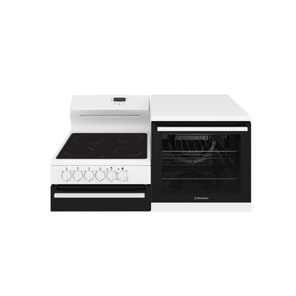Westinghouse 110cm Elevated Electric Freestanding Oven with Ceramic Cooktop & Separate Grill