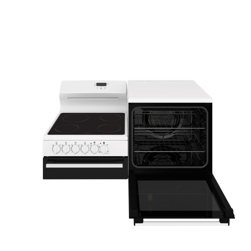 Westinghouse 110cm Elevated Electric Freestanding Oven with Ceramic Cooktop & Separate Grill