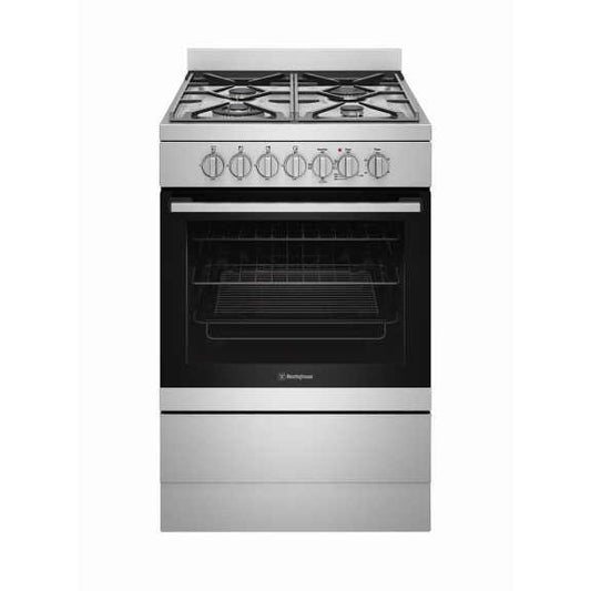 Westinghouse 60cm Freestanding Dual Fuel Cooker - Stainless Steel