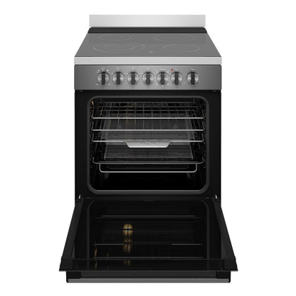 Westinghouse 60cm Freestanding Electric Cooker - Dark Stainless Steel