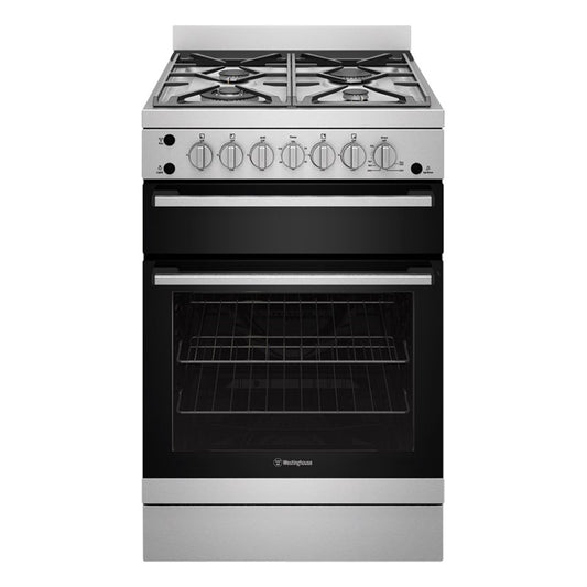 Westinghouse 60cm Freestanding Gas Cooker - Stainless Steel