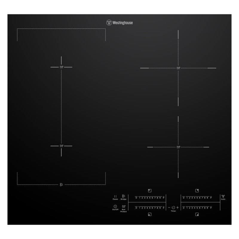 Westinghouse 60cm 4 Zone BoilProtect Bridge Zone Induction Cooktop