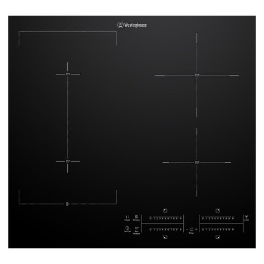 Westinghouse 60cm 4 Zone BoilProtect Bridge Zone Induction Cooktop