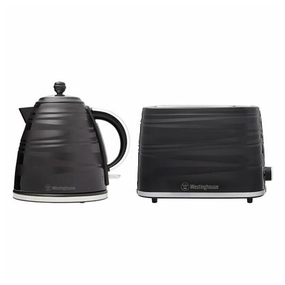 Westinghouse Kettle & Toaster Pack - Black Stripe