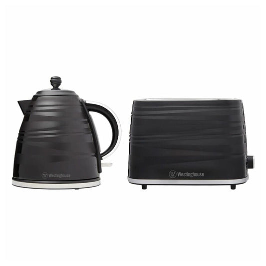Westinghouse Kettle & Toaster Pack - Black Stripe