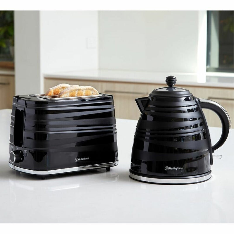 Westinghouse Kettle & Toaster Pack - Black Stripe