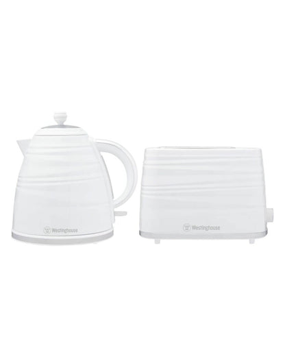 Westinghouse Kettle & Toaster Pack - White Stripe