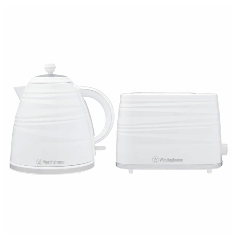 Westinghouse Kettle & Toaster Pack - White Stripe
