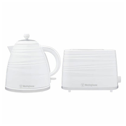 Westinghouse Kettle & Toaster Pack - White Stripe