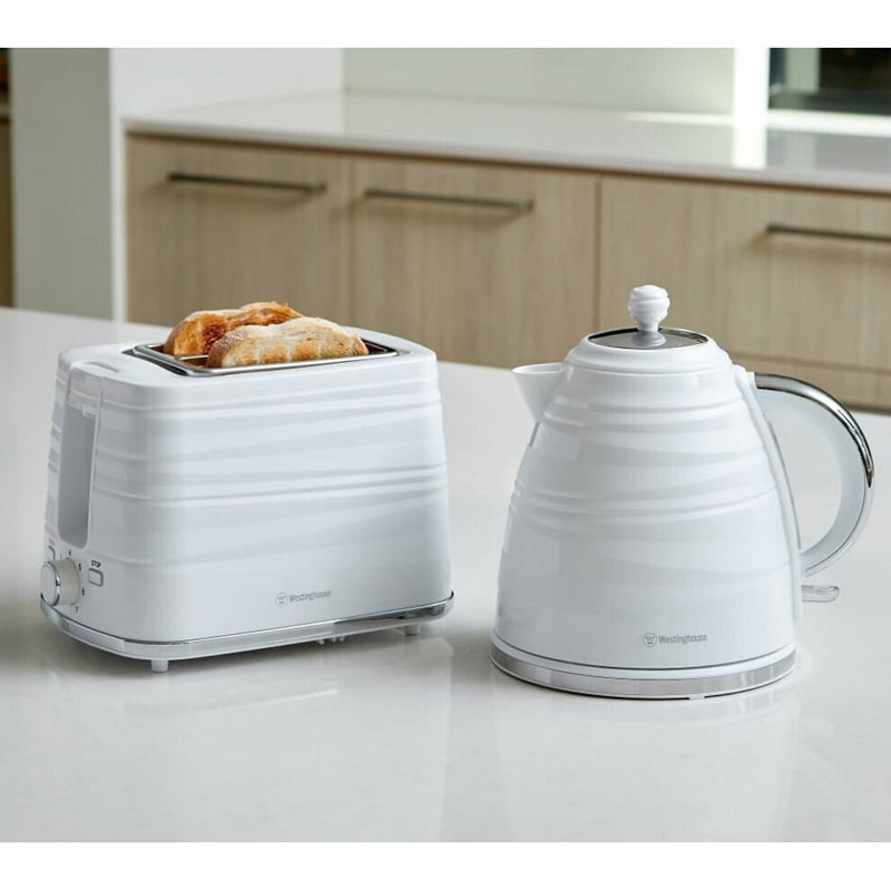 Westinghouse Kettle & Toaster Pack - White Stripe