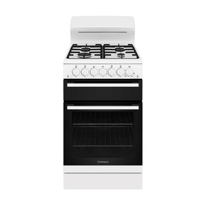Westinghouse 54cm Freestanding Gas Cooker + Grill - White