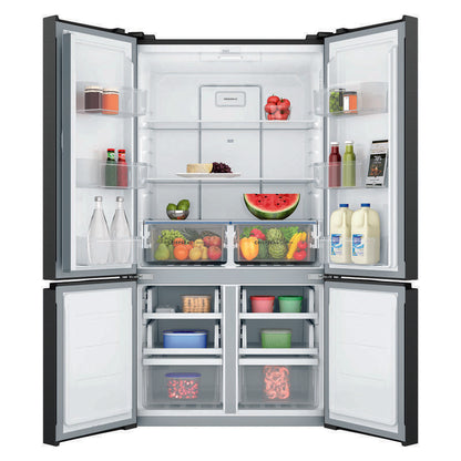 Westinghouse 541L Quad Door Fridge Freezer - Matte Black