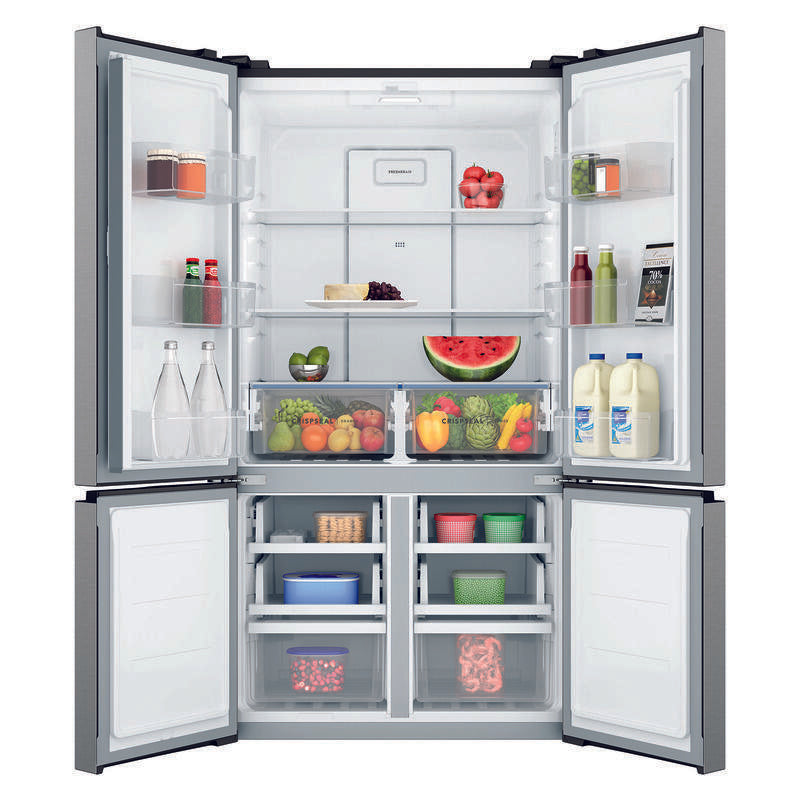 Westinghouse 541L Quad Door Refrigerator - Stainless Look