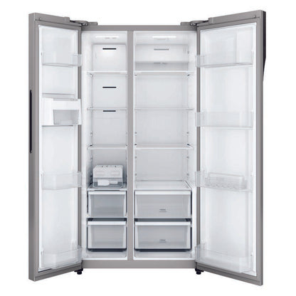WESTINGHOUSE SIDE BY SIDE REFRIGERATOR - SILVER 624L