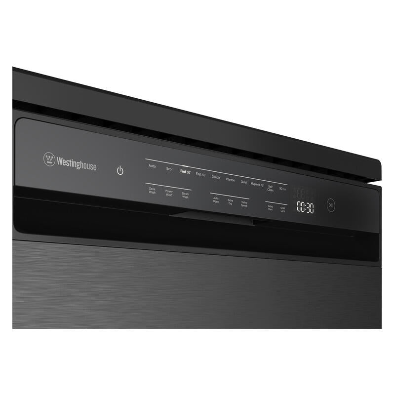 Westinghouse 60cm Freestanding Dishwasher - Dark Stainless Steel