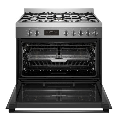 Westinghouse 90cm Dual Fuel Freestanding Cooker - Dark Stainless Steel