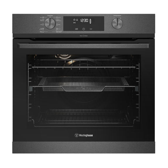 Westinghouse 60cm Pyrolytic Multifunction Electric Oven - Dark Steel