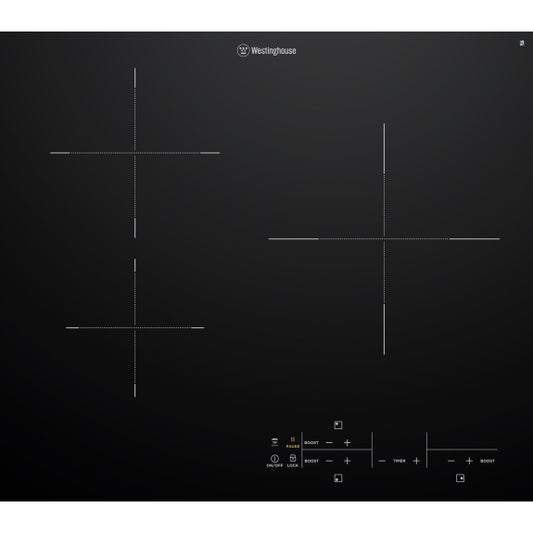 Westinghouse 60cm Black Ceramic Glass Induction Cooktop