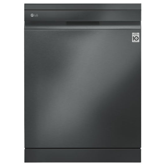 LG 60cm QuadWash Freestanding Dishwasher - Black Stainless Steel