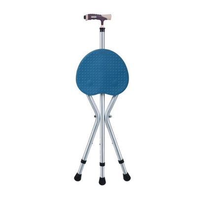 Zoom Mobility Tripod Walking Cane with Folding Seat